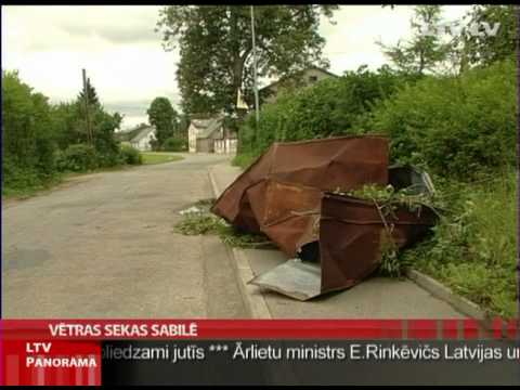 Vētras sekas Sabilē