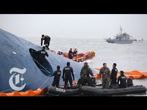 Korea - Officials discussed the latest developments in the search for passengers trapped inside the ferry that sank in the waters off southwestern South Korea. Produ...
