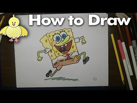 how to draw spongebob step by step