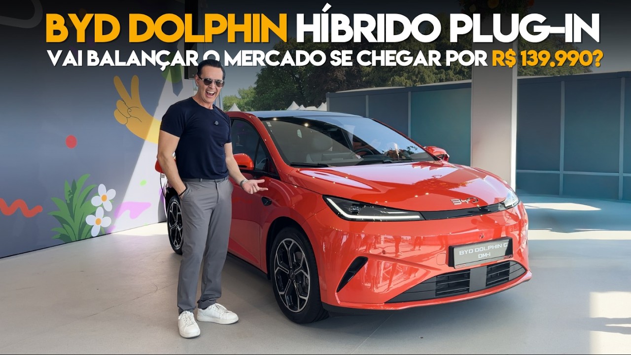 Novo BYD Dolphin híbrido plug-in! Vai balançar o mercado se chegar por R$ 139.990?