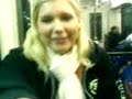 Rebecka on the ,.. tunnelbana 8D