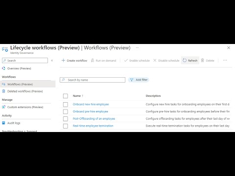 Overview of Azure Identity governance feature – Lifecycle Workflows ...