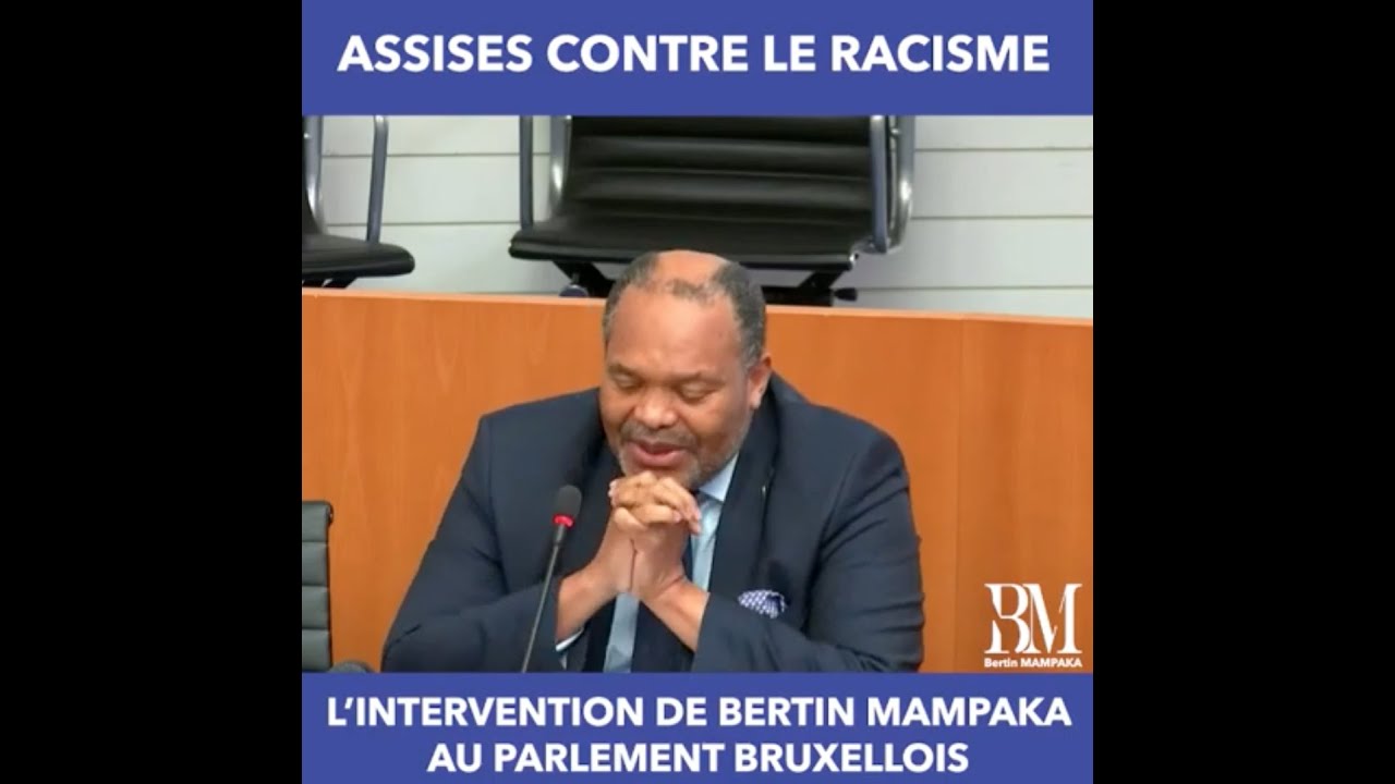 Bertin Mampaka intervient aux assises de la lutte contre la discrimination raciale