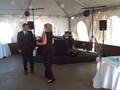 setting up for a wedding at Lake Tahoe