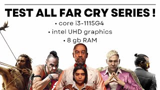 Tes 8 seri game Far Cry • core i3-1115G4 + intel UHD graphics + 8 gb RAM game test
