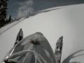Sailing on a snowmobile