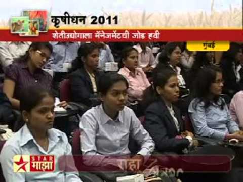 Dr. Uday Salunkhe, Director, Welingkar's student speaking about AgriBusiness Event with Star Majha