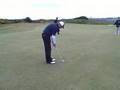 Sal putting the 5th at the Old Course