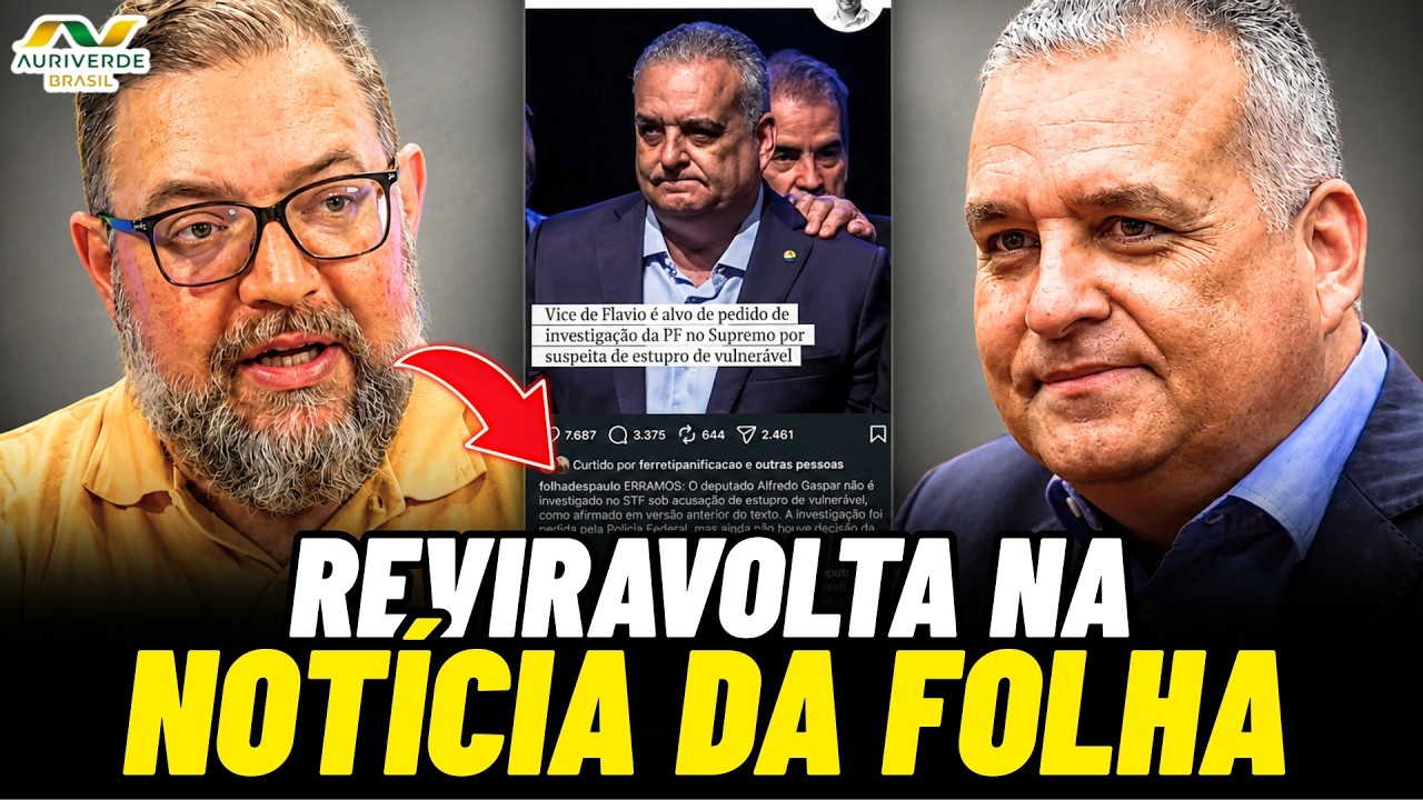 Folha admite erro sobre vice de Flávio e caso ganha novo rumo!