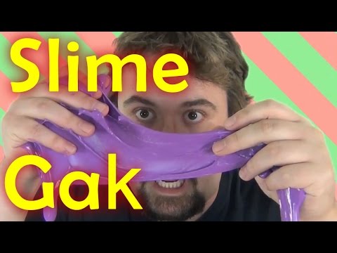gak - Using Borax create Slime (sometimes called Gak) at home. Shows basic chemical bonding of polymers in a reaction between the Borax solution and the white glue...