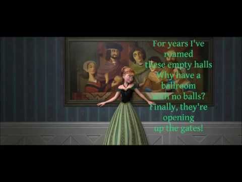 For the First Time in Forever (w/ lyrics) From Disney's "Frozen"