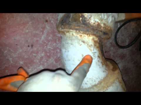 how to remove cast iron vent stack