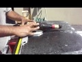 Cutting a wine bottle with the Apollo Ring Saw
