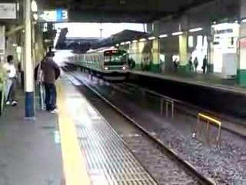 常磐線209系柏駅にて