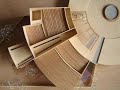 MAQUETA CASA QUINTANILLA, EN MADERA DE MAPLE ESC. 1:75