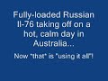 Ilyushin Il-76 using allll the runway