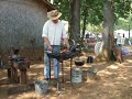 Hand cranked forge Hand cranked forge