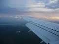 Continental 737-500 landing in Houston Continental 737-500 landing in Houston