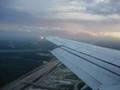 Continental 737-500 landing in Houston