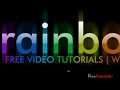 Rainbow Text Wallpaper in Photoshop Urdu