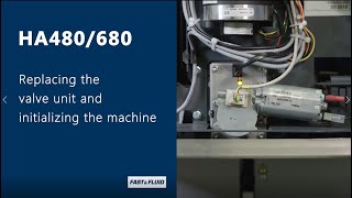 HA480/680: How to replace the valve unit and initialize the machine