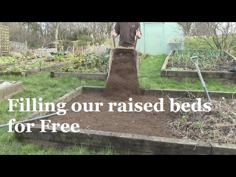 how to fill raised garden beds