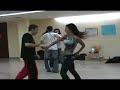 Sofia y Dani bailando zouk en el casal de Badalona
