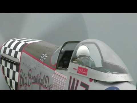 Mustang p51 big beautiful doll howling at airshow oostwold