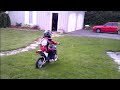 Click here to watch this video Learning How to Ride - First Time Kid - Suzuki DR-Z70