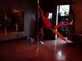 Pole dance double spin#2