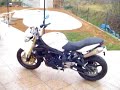 Street Triple avec Léo Vince déchicané extérieur Street Triple avec Léo Vince déchicané extérieur