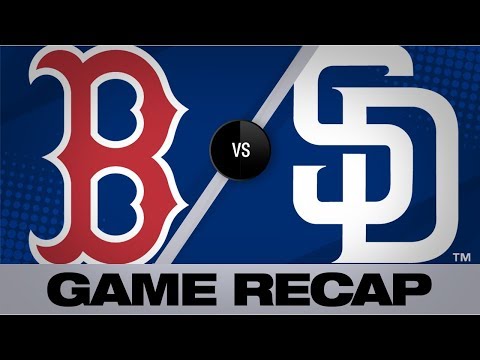 Video: Machado sets Padres' record in 3-run 1st | Red Sox-Padres Game Highlights 8/25/19