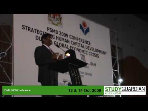 PSMB 2009 Conference and Exhibition - a letter from the Minister of Human Resources
