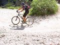 Gardasee Tremalzo - Spitzkehre Abfahrt Schotterstrecke (Tags:downhill,sports)