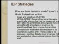 IEP STRATEGIES - Part 6 of 9