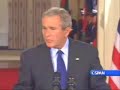 Bush's response to not acting on bin Laden