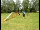 Nácvik sbíhané zóny na kladině pomocí TB
