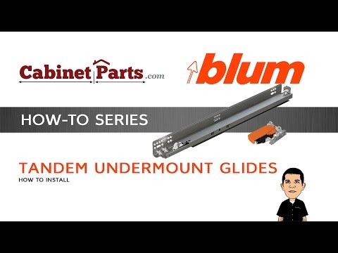 How to install Blum Tandem Drawer Slides – Cabinetparts.com