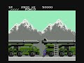 a family computer disk system version of green beret was released in japan on april 10, 1987, along with a corresponding version for the nintendo entertainment system (under the rush'n attack name) released during the same month in north america and europe. the player's objective in the nes version was changed from rescuing prisoners to destroying a secret weapon being developed in the enemy's headquarters. additionally, a 2-players mode was introduced as well, allowing two players to play simultaneously (with player 1 in blue and player 2 in red). the play mechanics are essentially identical to the arcade version, however the flamethrower is removed (only the rocket launcher and grenades remained) and two new power-up items are introduced: a star mark which grants invincibility and a pistol with unlimited ammo, both which are only usable for a limited period. the nes version also features two additional stages that were not in the arcade game: an airport set between the missile base and the harbor, where the player faces a group of rocket soldiers at the end; and a new final stage set inside the enemy's base in which the player must disarm a nuclear missile at the end that is about to be launched. the flamethrower corps at the end of the warehouse stage was replaced by a paratrooper unit. the disk system version features a few differences from its nes counterpart by allowing the player to continue three times after the first game over and if the player loses a life in  ... 