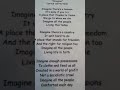 Click here to watch this video imagine - lyrics corrected