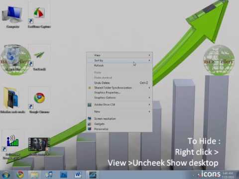 how to adjust icon size on desktop windows 7