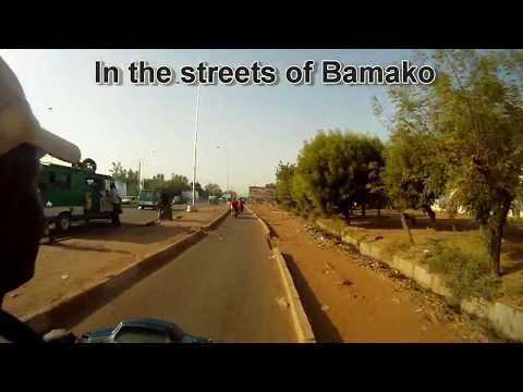 bamako - Motorcycle taxi in the streets of Bamako, Mali.