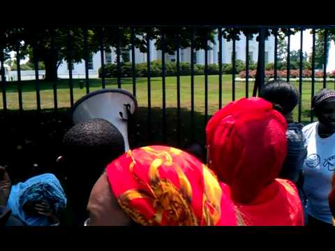 Démonstration contre Alpha Condé à Washington 