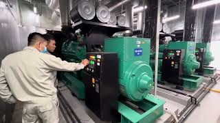 Cummins QSK60 2500Kva x3 Synch Run after repair eror ECM