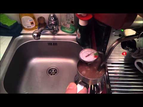Making chocolate with espresso machine