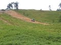 Nigel and Adam going up the widow maker at Tom's Farm Wales