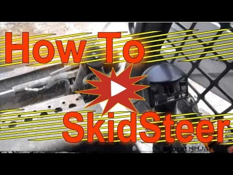 how to drive a skid steer