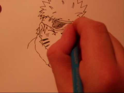 1st nine tailed form Naruto