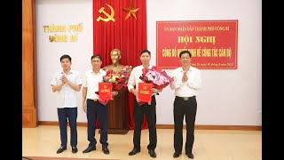 Công bố quyết định của UBND thành phố về công tác cán bộ