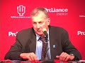 jim calhoun after beating the indiana hoosiers
